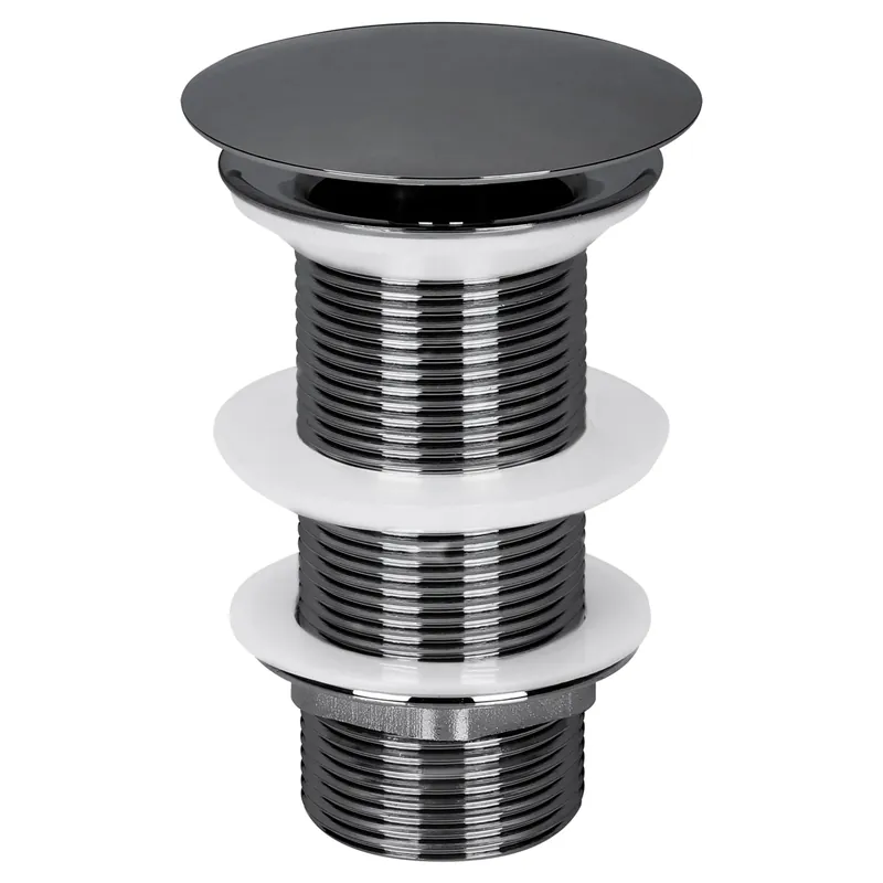 Nu Kopen Differnz afvoerplug always open | L | gun metal | 72mm