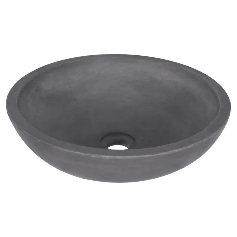 Shop Nu Differnz Hura L waskom beton | donkergrijs | Ø 28 x 12 cm