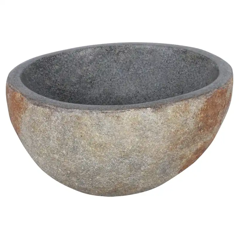 Differnz Lombok waskom natuursteen | Ø 36 x 15 cm Goedkoop