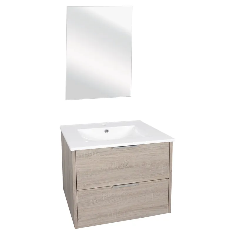 Bestseller Differnz Bolo badmeubelset knock-down, FSC® | licht eiken | 60 cm