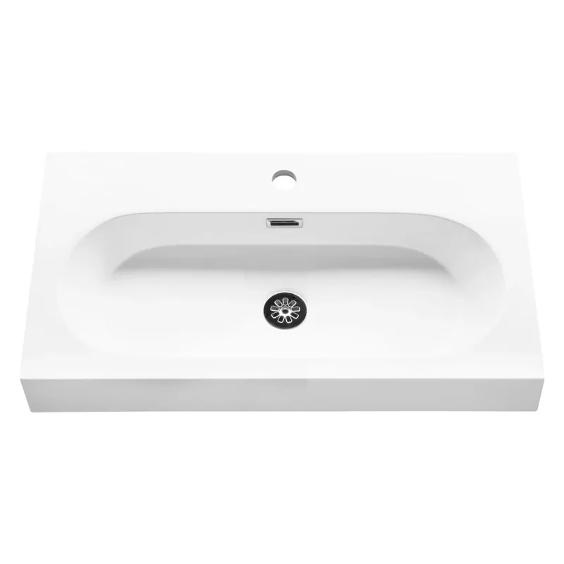 Differnz Somero wastafel 1 kraangat | wit | 60 cm Weekendaanbieding