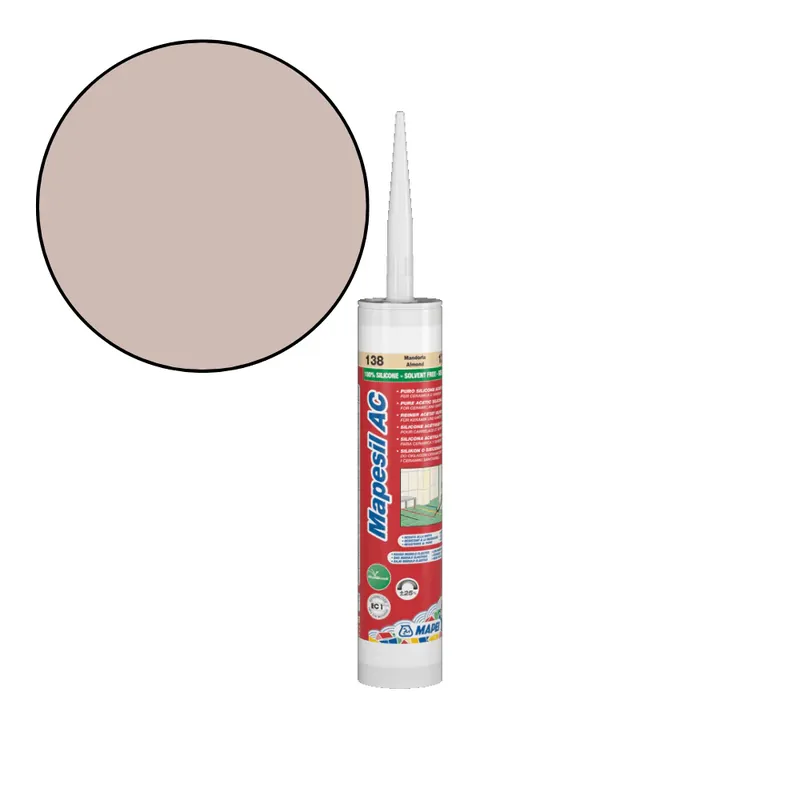 Direct Beschikbaar Mapei Mapesil AC - 123 Oudwit Siliconenkit