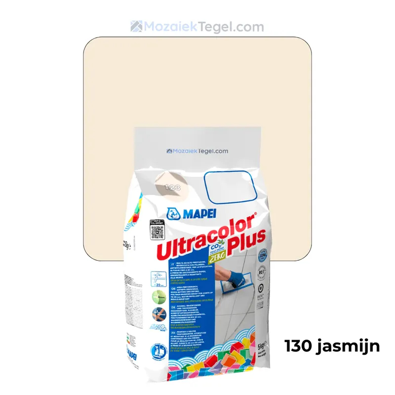 Mapei | Ultracolor Plus | 130 Jasmijn | Cementgebonden | Voegmiddel | 5KG Op = Op