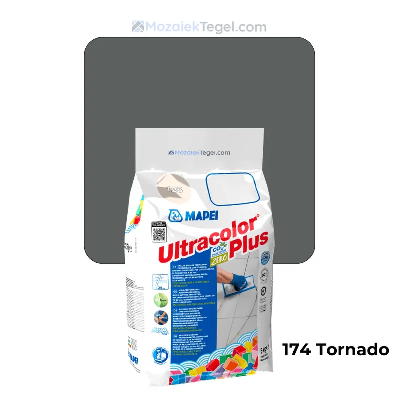 Flitsaanbieding Mapei | Ultracolor Plus | 174 Tornado | Cementgebonden | Voegmiddel | 5KG