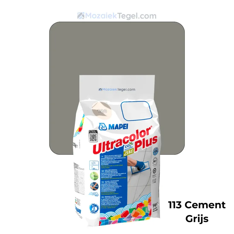 Mapei | Ultracolor Plus | 113 Cementgrijs | Cementgebonden | Voegmiddel | 5KG Beperkte Voorraad