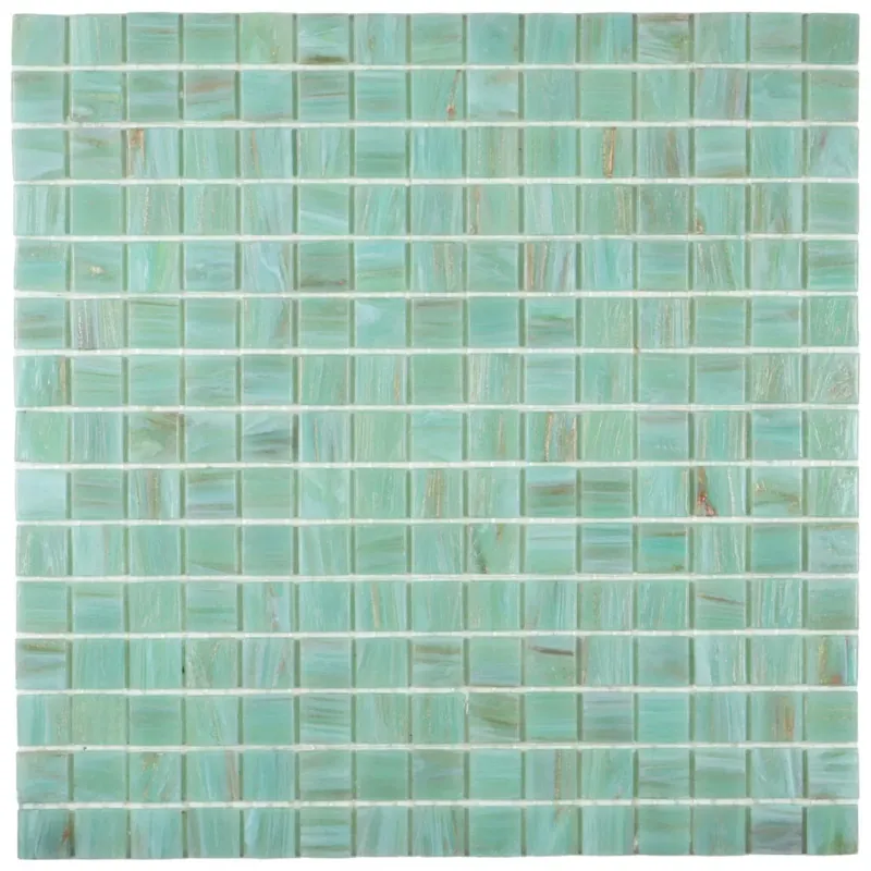 Gereduceerde Prijs The Mosaic Factory Amsterdam Mozaiek Tegel Vierkant - Aqua Green