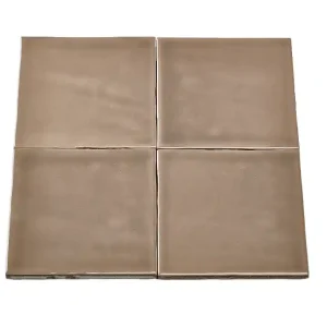 DTG Handvorm Zin Tierra Tegel 10x10 cm | Donkerbruin | Per stuk Lage Prijs