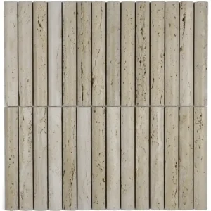 Populair The Mosaic Factory NTK01 Travertine Natuursteen Kitkat Convex 19 x 152 mm