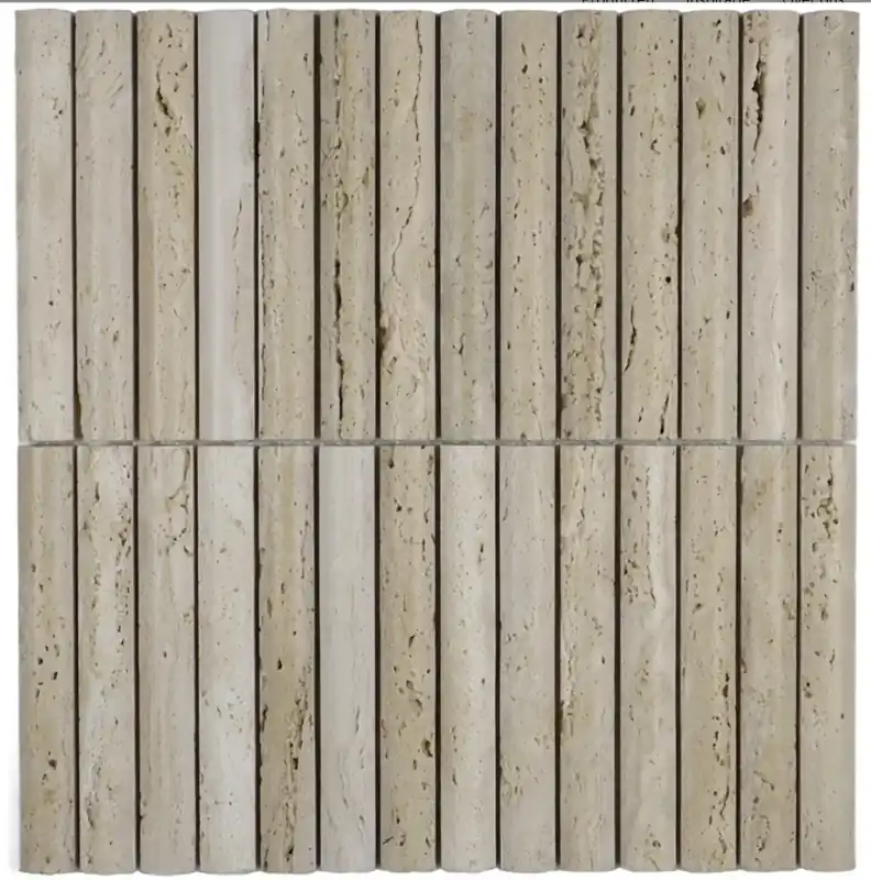 Populair The Mosaic Factory NTK01 Travertine Natuursteen Kitkat Convex 19 x 152 mm