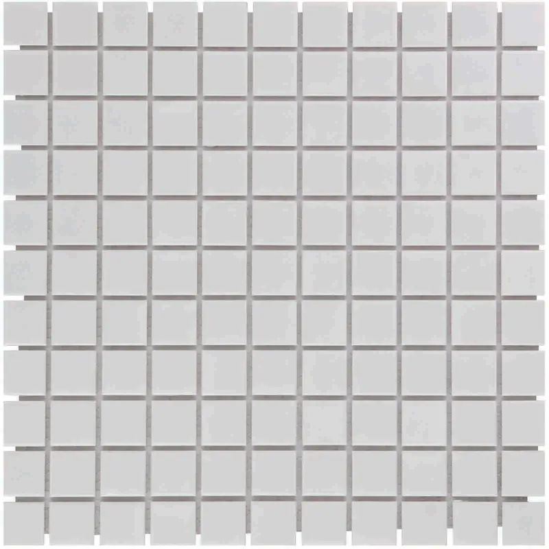 Direct Verzonden The Mosaic Factory Barcelona Mozaiek Tegel Vierkant - Extra Wit Porselein Geglazuurd 300x300 mm