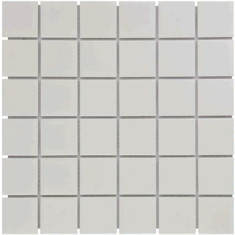 The Mosaic Factory Barcelona Mozaiek Tegel Vierkant - Wit Porselein Geglazuurd 309x309 mm Hete Deal