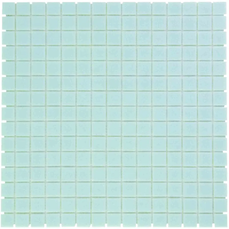 The Mosaic Factory Amsterdam Mozaiek Tegel Vierkant - Ultra Licht Blauw Glas Basic 322x322 mm Voordeelprijs