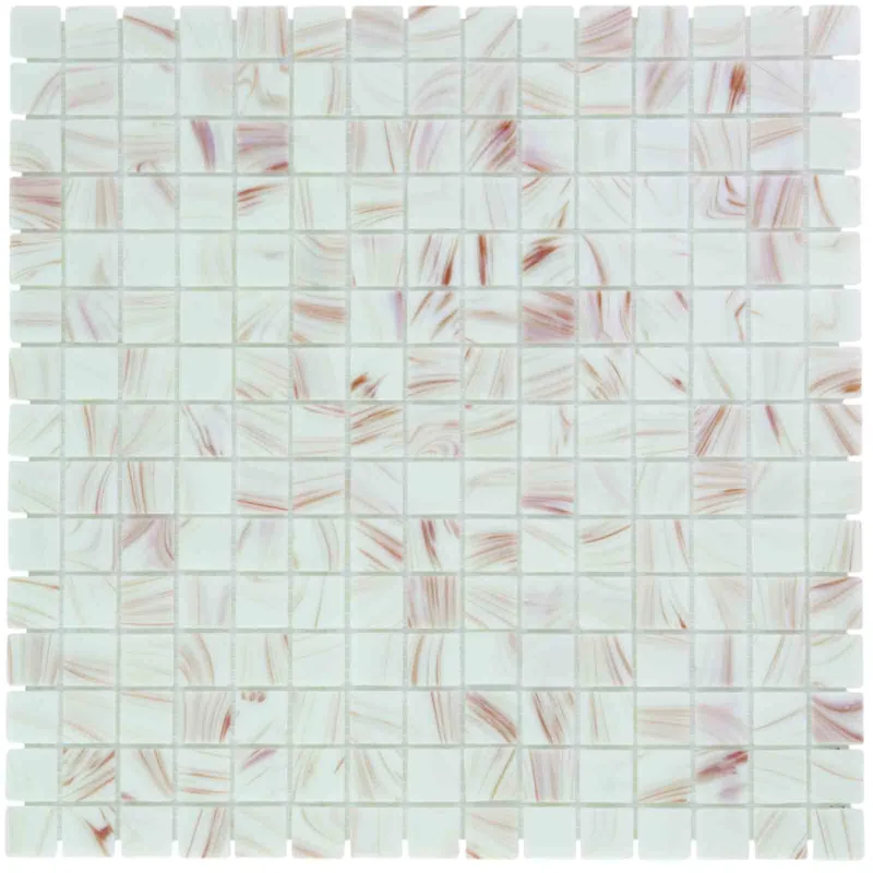 The Mosaic Factory Amsterdam Mozaiek Tegel Vierkant - Creme Glas Goud Serie 322x322 mm Voordeelprijs
