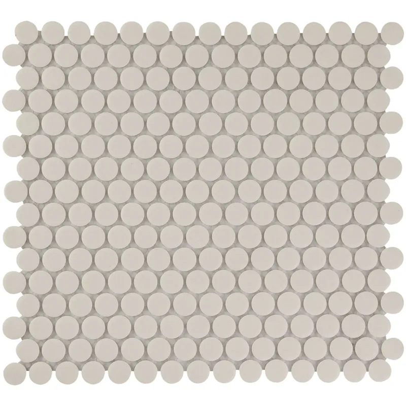 Shop Nu The Mosaic Factory London Mozaiek Tegel Rond - Wit Porselein Ongeglazuurd, R11 315x294 mm