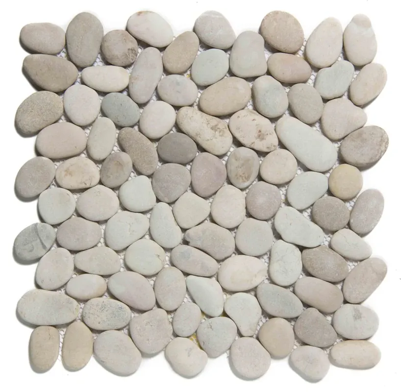 Meest Verkocht The Mosaic Factory Natural Stone Mozaiek Tegel Kiezel - Tan Kiezels Natural 304x300 mm