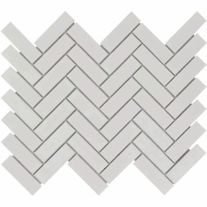 The Mosaic Factory Paris Mozaiek Tegel Visgraat - Wit Porselein Geglazuurd 247x318 mm Korting