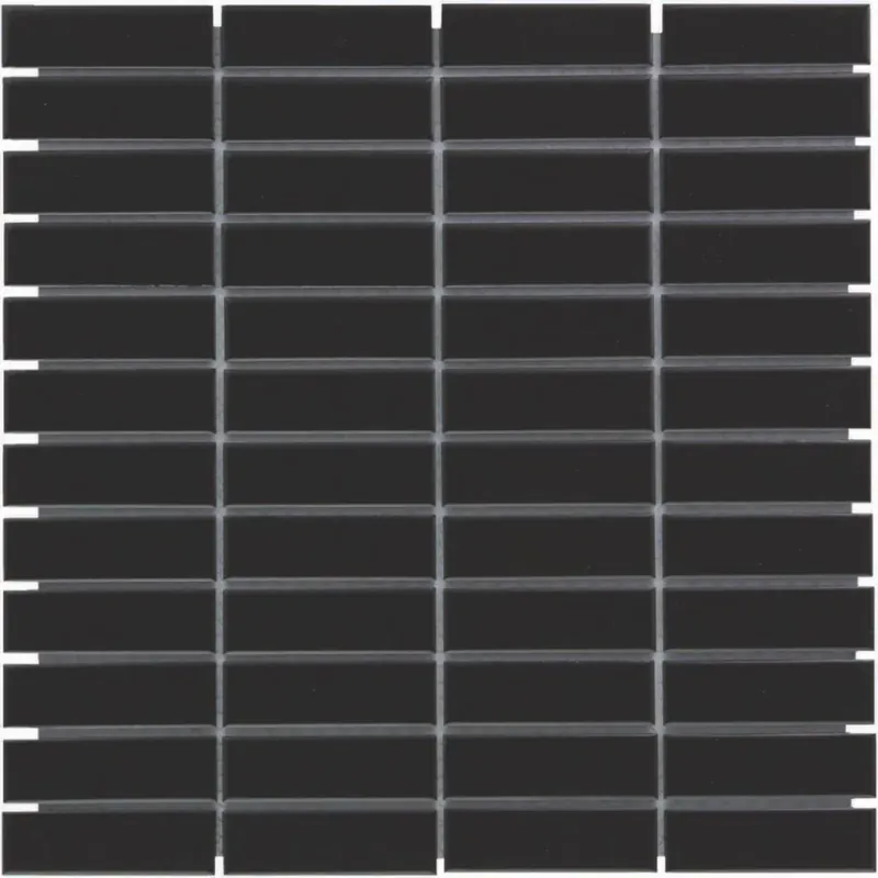 Exclusieve Aanbieding The Mosaic Factory Paris Mozaiek Tegel Rechthoek - Zwart Porselein Geglazuurd 300x300 mm