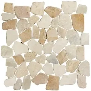 Speciale Aanbieding Stone Line Palladiana Mozaiek Tegel Breuk - Crème Mix Marmer Ongeglazuurd 300x300mm