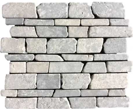 Stone Line Multi-Sticks Mozaiek Tegel Langwerpig - Grijs Marmer Ongeglazuurd 240x300mm Exclusieve Aanbieding