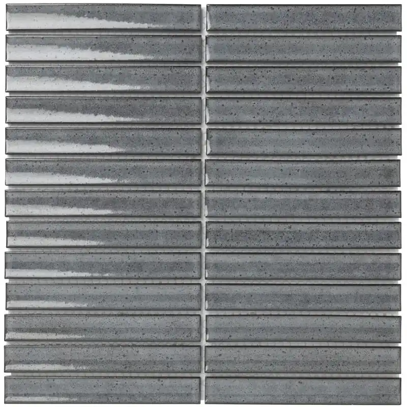Weekendaanbieding The Mosaic Factory Sevilla Mozaïek Tegel Kitkat Vinger - Grijs Porselein Geglazuurd 296x299 mm