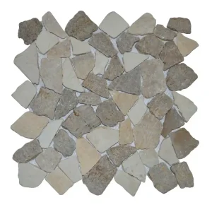 Rechtstreeks Van De Fabrikant Stabigo Mosaic Y onyx - sunset brown - cream 30x30 cm