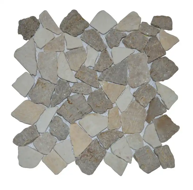 Rechtstreeks Van De Fabrikant Stabigo Mosaic Y onyx - sunset brown - cream 30x30 cm