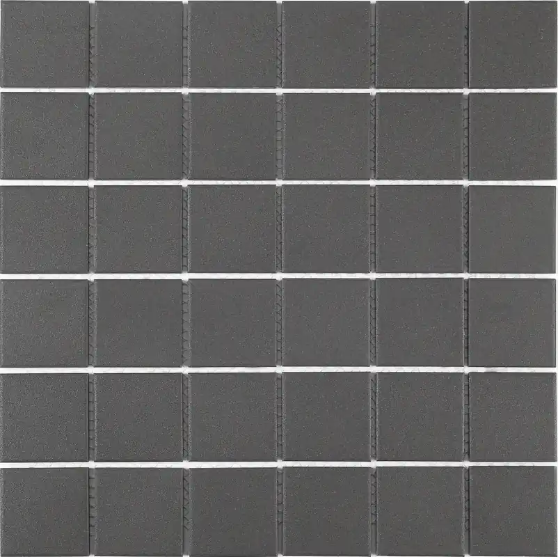 Mozaïek tegels Dover Zwart 5x5 Anti-slip 30,6x30,6 - Vierkant Wand en vloer Ongeglazuurd porseleinen steengoed Korting