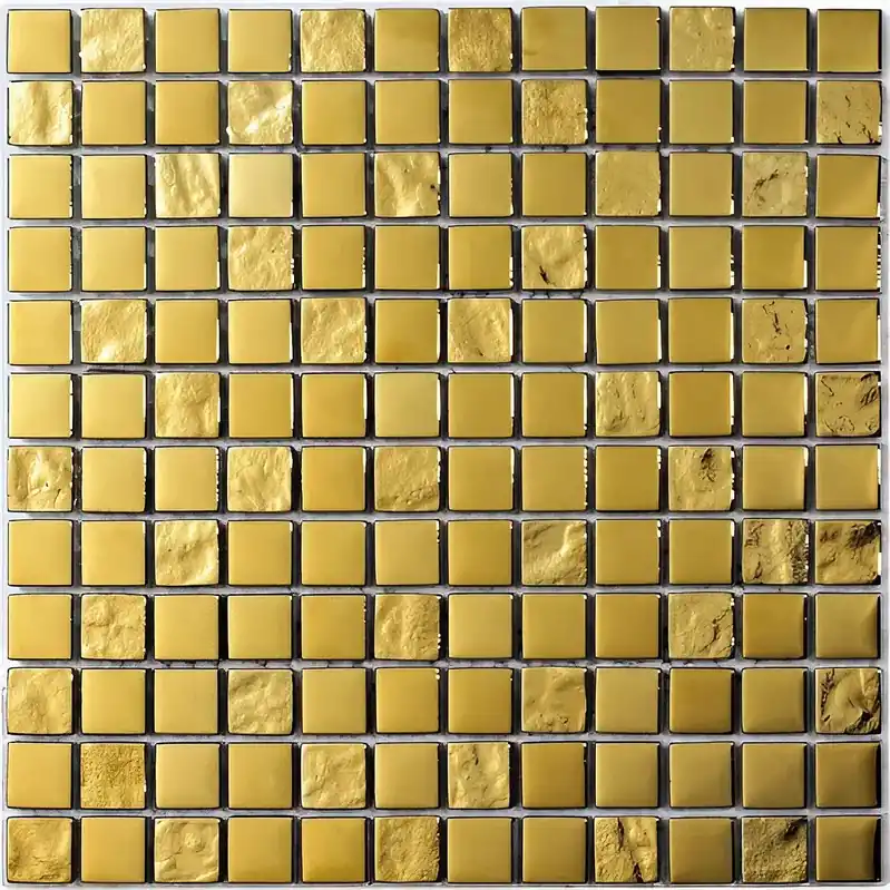 Superprijs Mozaïek tegels Elegance Luxe goud 30x30 - Vierkant Wandtegels Glas