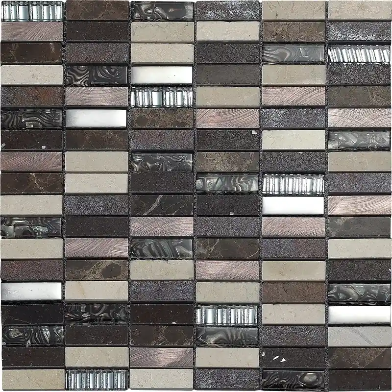Beperkte Voorraad Mozaïek tegels Safari Luipaard 30x30 - Rechthoek Wandtegels Glas