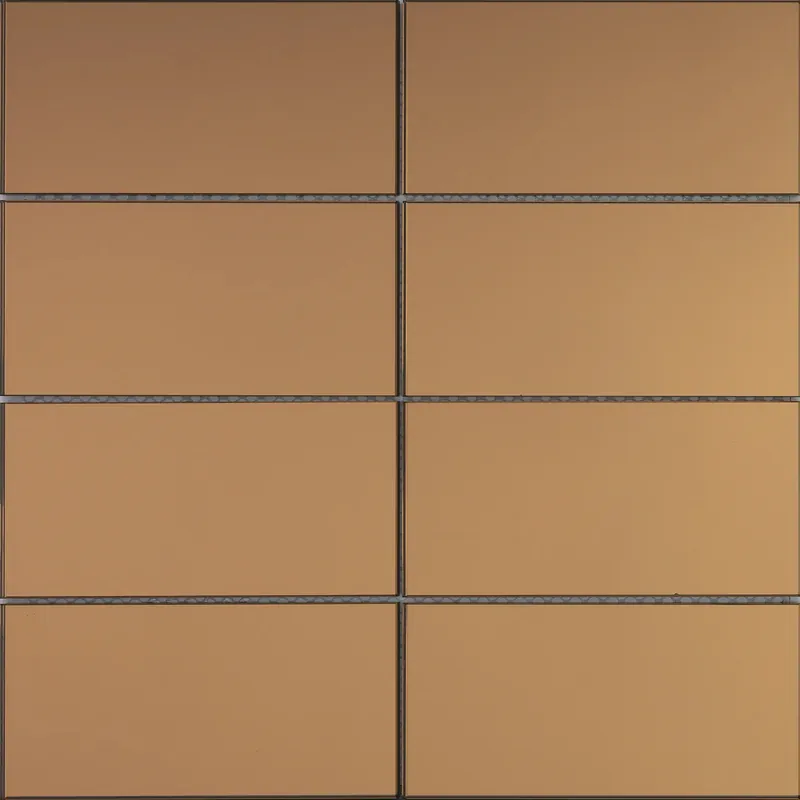 Bestseller Mozaïek tegels Selfie Koper 30,2x30,6 - Rechthoek Wandtegels Glas