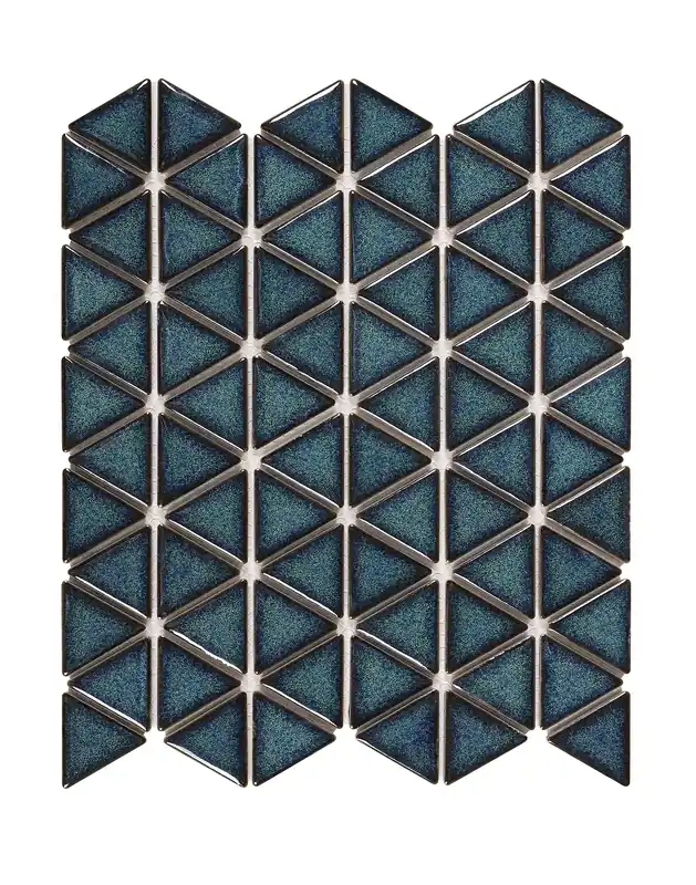 Shop Nu Mozaïek tegels Ibiza Blauwgroen 26x30 - Driehoek Wand en vloer Geglazuurde porseleinen steengoed
