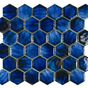Mozaïek tegels Mykonos Blauw 31,2x27 - Hexagon Wandtegels Geglazuurde porseleinen steengoed Uitverkoop