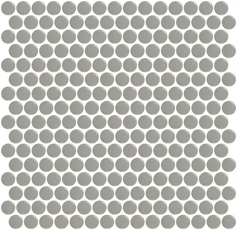 Mozaïek tegels Penny Grijs Mat 31,5x29,1 - Rond Wand en vloer Geglazuurde porseleinen steengoed Lage Kosten