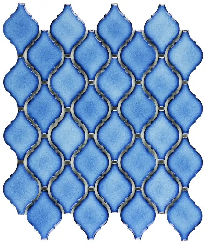 Uitverkoop Mozaïek tegels Tanit Blauw 28,2x24,9 - Arabesk Wandtegels Geglazuurde porseleinen steengoed