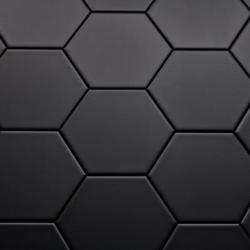Dateg Wandtegel Hexagon Onda Mat Zwart Seizoensaanbieding