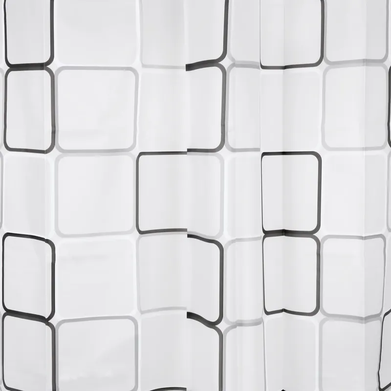 Bestel Nu Differnz Cubi douchegordijn 100% PEVA - waterdicht - 180 x 200 cm - zwart