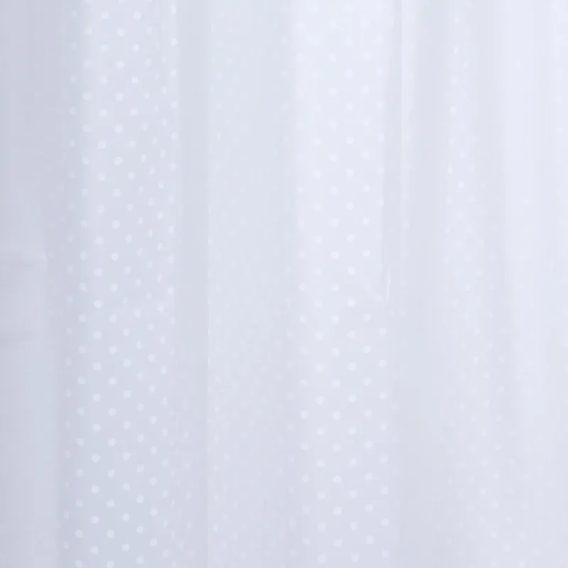 Laatste Kans Differnz Dots douchegordijn 100% PEVA - waterdicht - 180 x 200 cm - wit