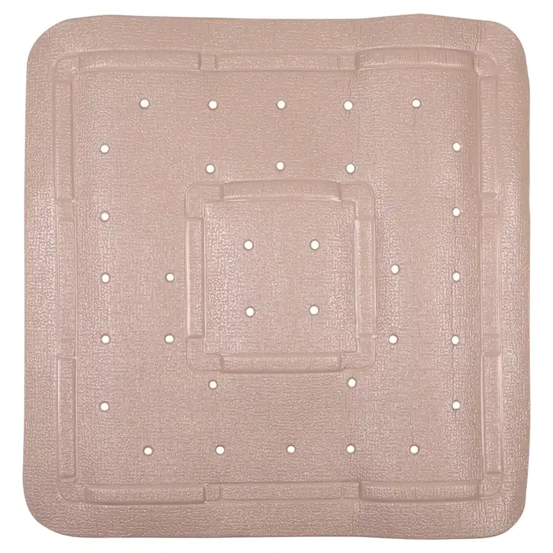 Beperkt Aanbod Differnz Tutus inlegmat douche - 100% PVC - anti-slip laag - 55 x 55 cm - taupe