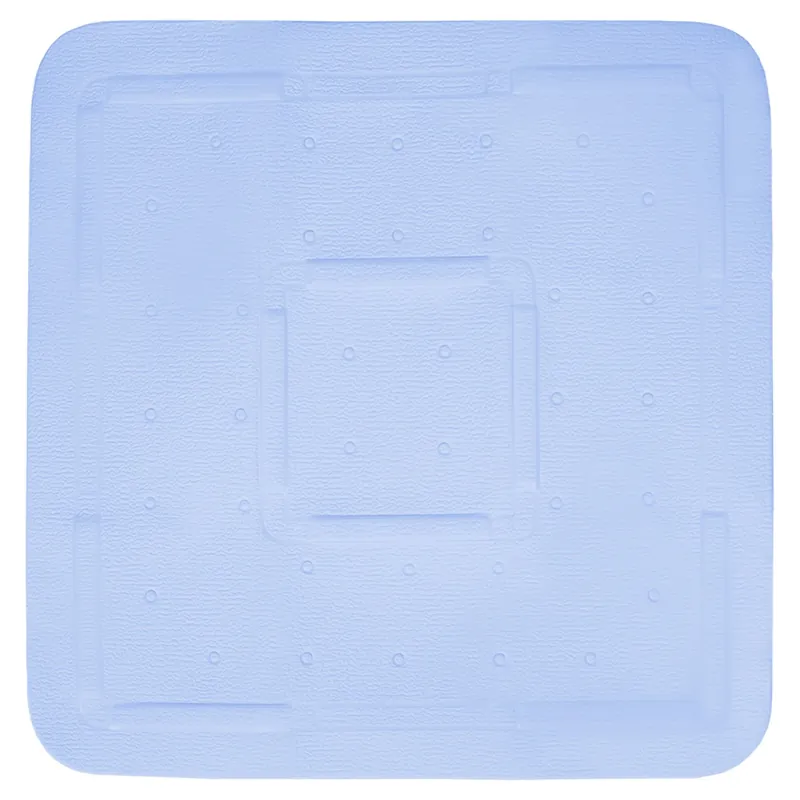 Differnz Tutus inlegmat douche - 100% PVC - anti-slip laag - 55 x 55 cm - blauw Korting