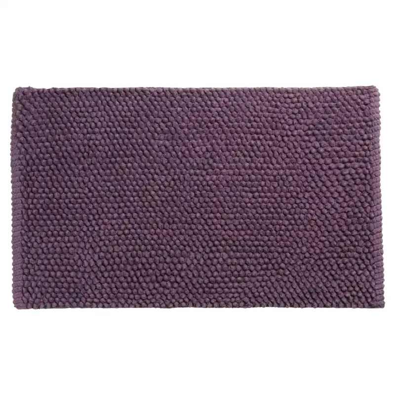 Meest Verkocht Differnz Popcorn badmat 100% katoen - geschikt voor vloerverwarming - 50 x 80 cm - violet