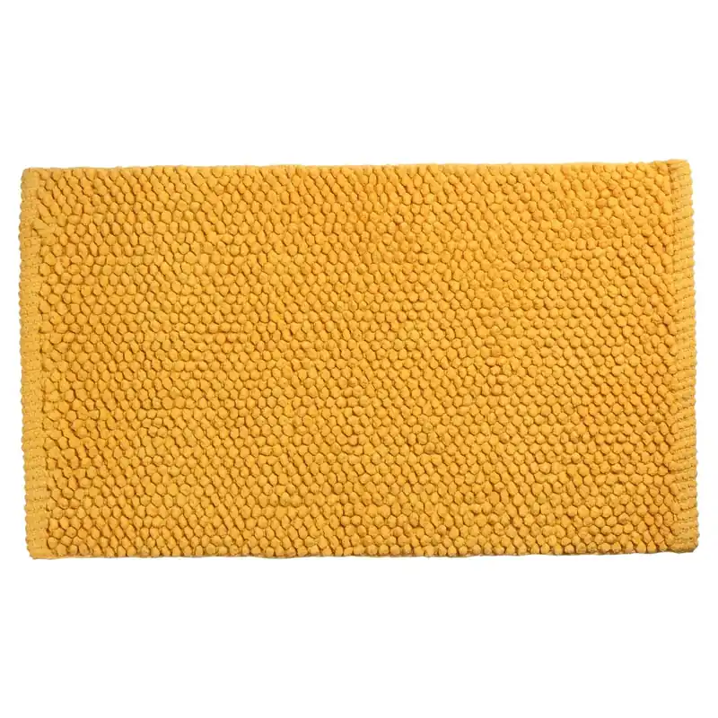 Merkproduct Differnz Popcorn badmat 100% katoen - geschikt voor vloerverwarming - 50 x 80 cm - oker