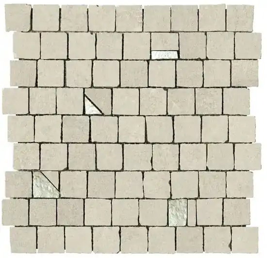 Mozaïektegel Serenissima Studio 50 1069314 VLMoz.300X300 Sabbia 10mm Mat Ret.R10 F:Random Express Levering