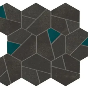 Premium Mozaïektegel Atlas Concorde Boost AN7A VLtegel mozaiek 25x28,5cm 9mm mat rect. tarmac