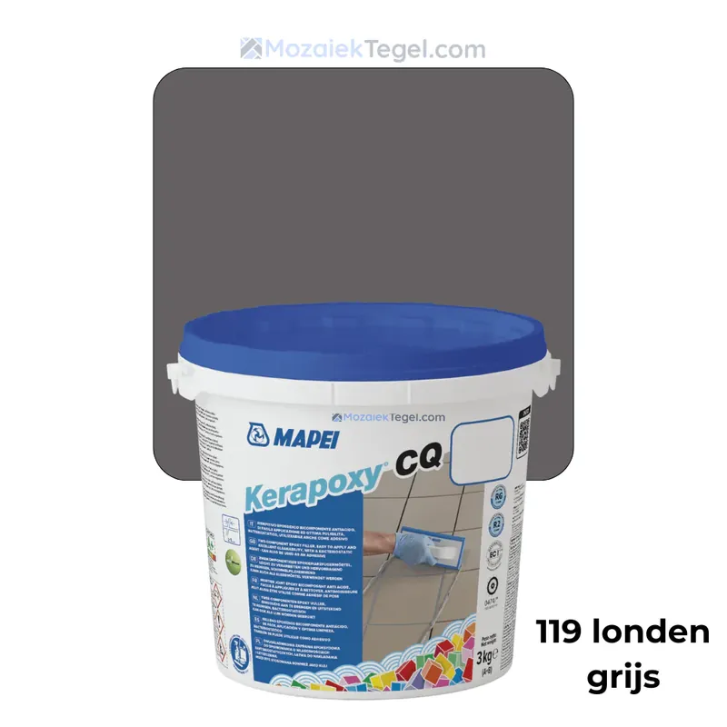 Merkproduct Mapei | Kerapoxy Easy Design | 119 Londen Grijs | Voegmiddel