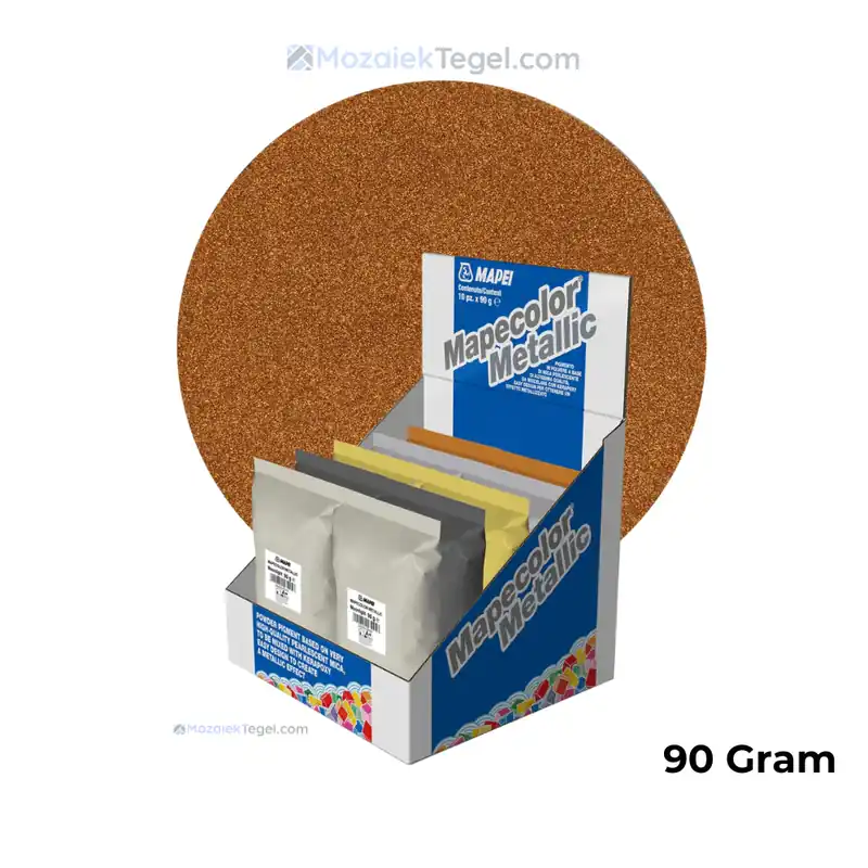 Mapei | Mapecolor Metallic | Redclay | Voegmiddel Mengsel | 90 gram Merkproduct