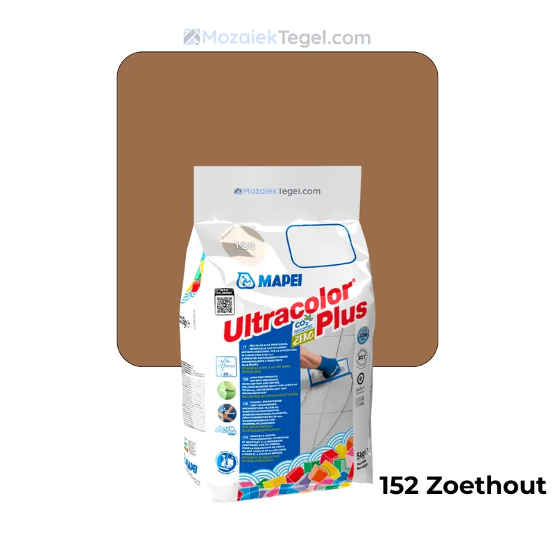 Mapei | Ultracolor Plus | 152 Zoethout | Cementgebonden | Voegmiddel | 5KG Gecertificeerd