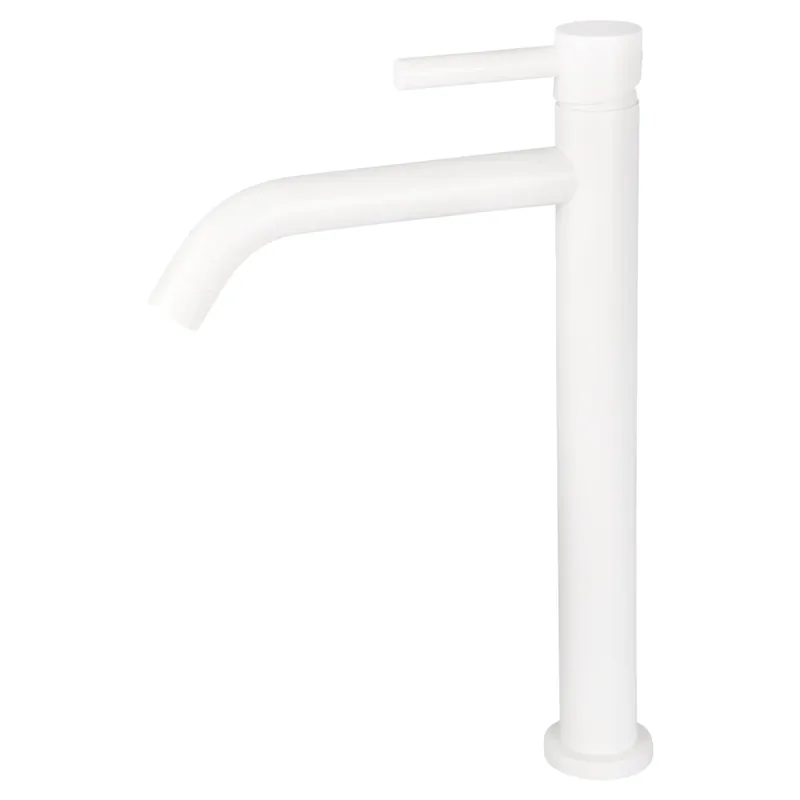 Koop Online Differnz hoge kraan koud/warm - gebogen - 30.6 x 17.4 cm - mat wit
