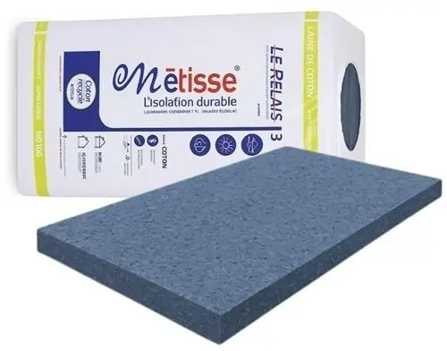 Metisse katoenvezelplaten 1200x600x160mm Rd:4.10 3pl/pak (=2,16 m2) Weekendaanbieding