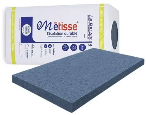 Favoriet Metisse katoenvezelplaten 1200x600x60mm Rd:1.50 10pl/pak (=7,20 m2)