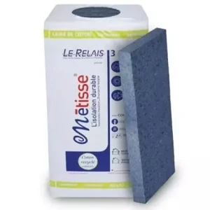 Métisse PMA katoen akoestische plaat 1200x600x45mm Aw:0,95 13pl/pak (=9,36m²) Koopje